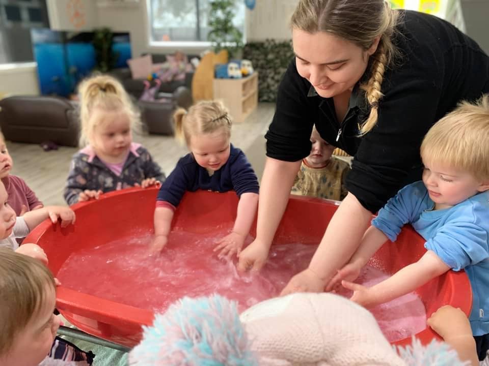 Messy play, getting fizzy at Telford Park