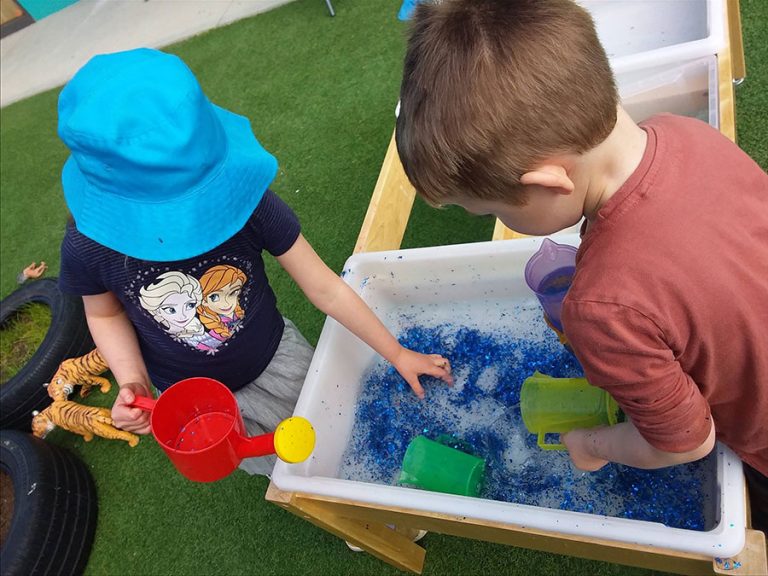 Getting Messy at Story House Early Learning Lara