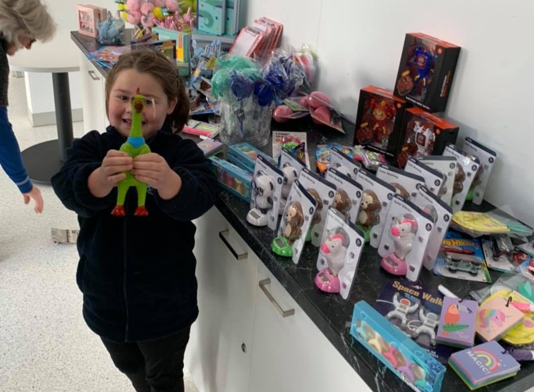 A child holding a toy at Warnambool Childcare