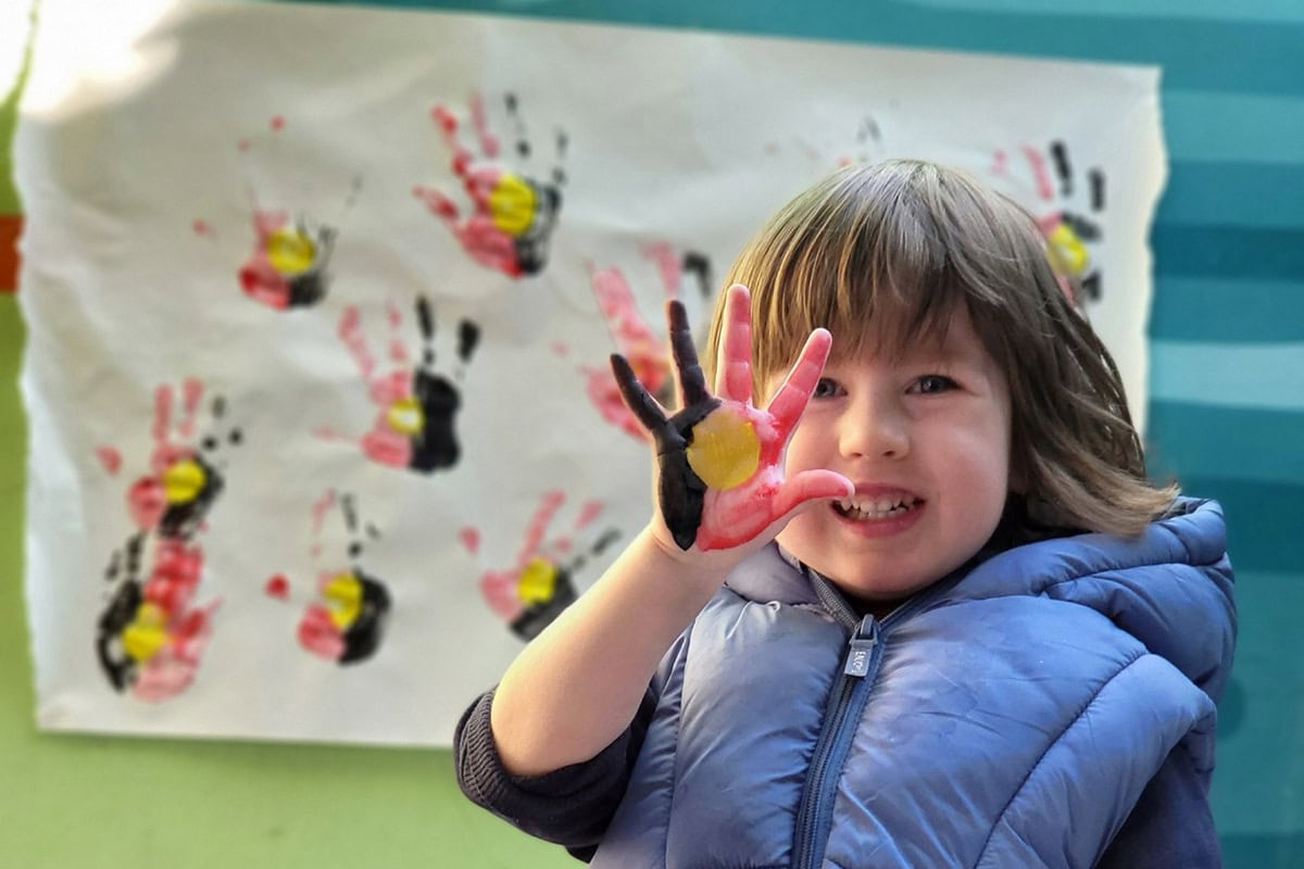 Child celebrating reconciliation week