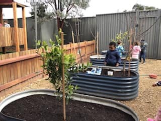 Tending to the garden at Tarneit