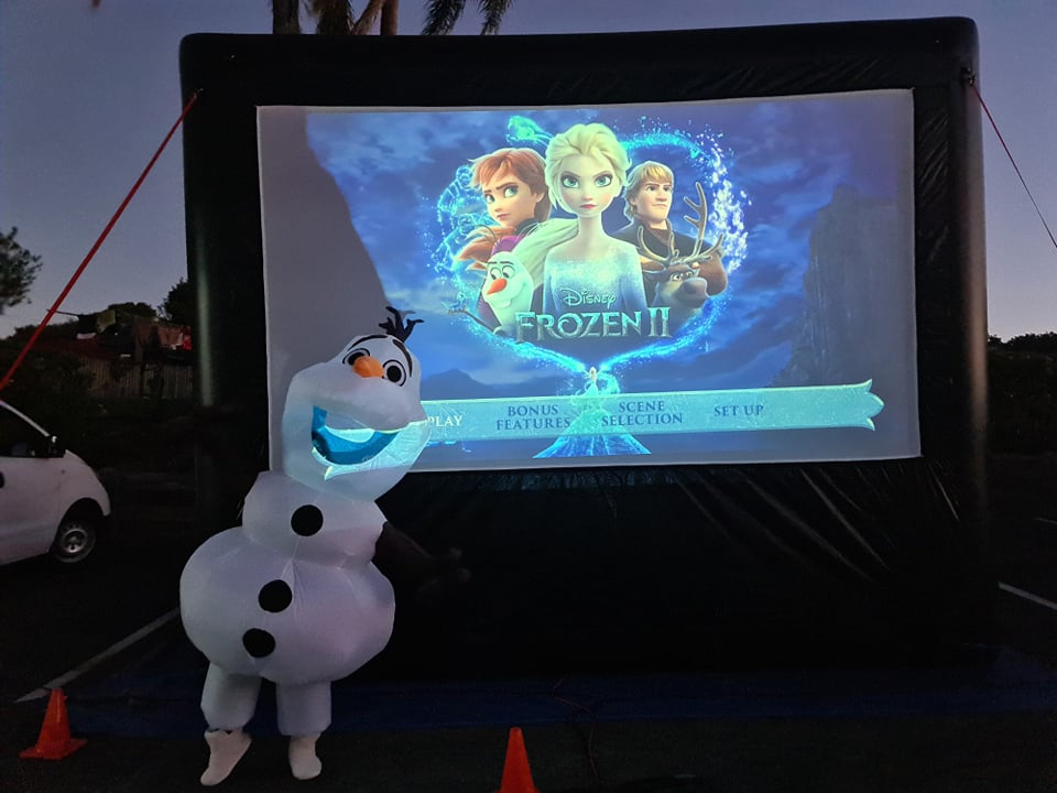 Frozen movie night at Deception Bay