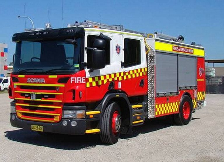 Fire brigade visit to childcare centre